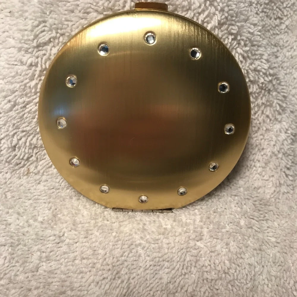 Vintage 2003 Avon Jeweled Double Mirror Compact